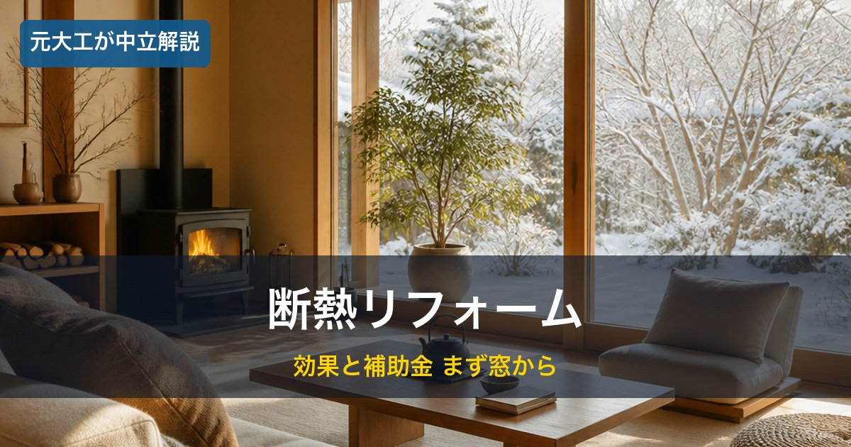暖かい室内／断熱リフォームのイメージ