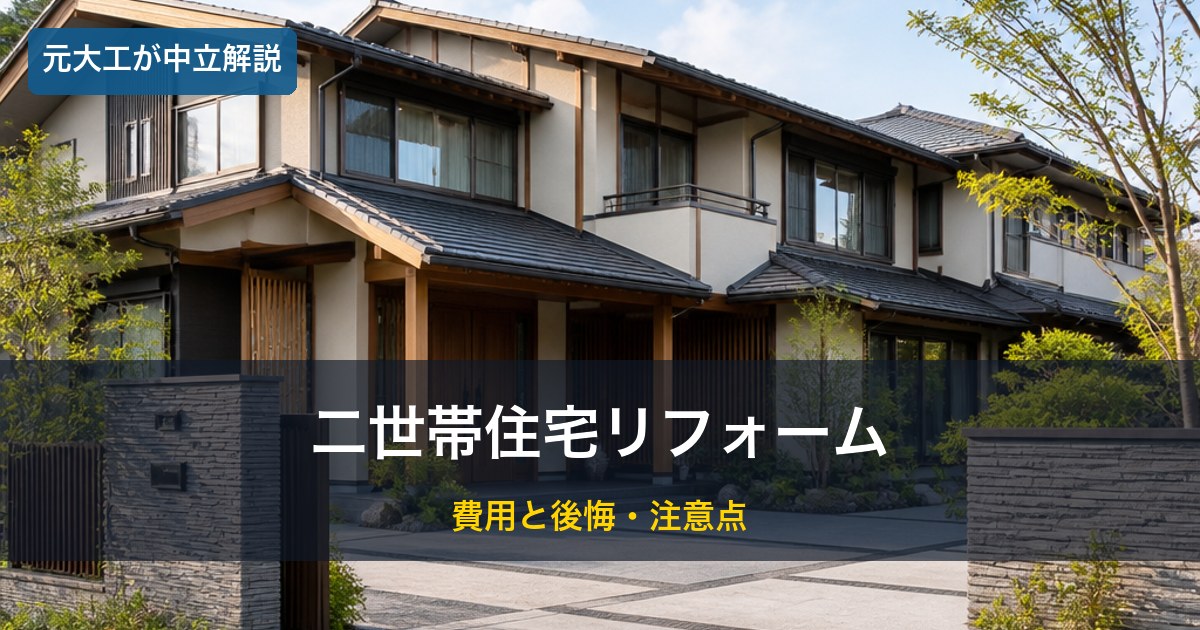 二世帯住宅／二世帯リフォームのイメージ
