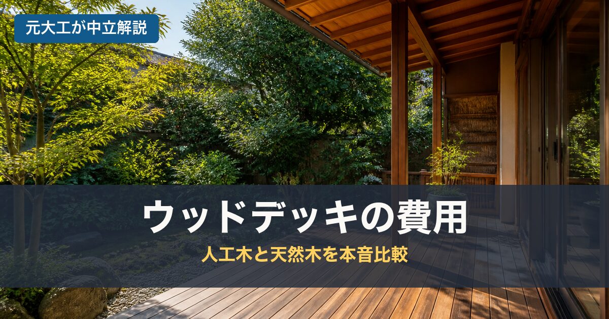 ウッドデッキの費用のアイキャッチ画像
