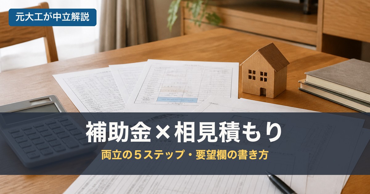 補助金×相見積もりのアイキャッチ画像