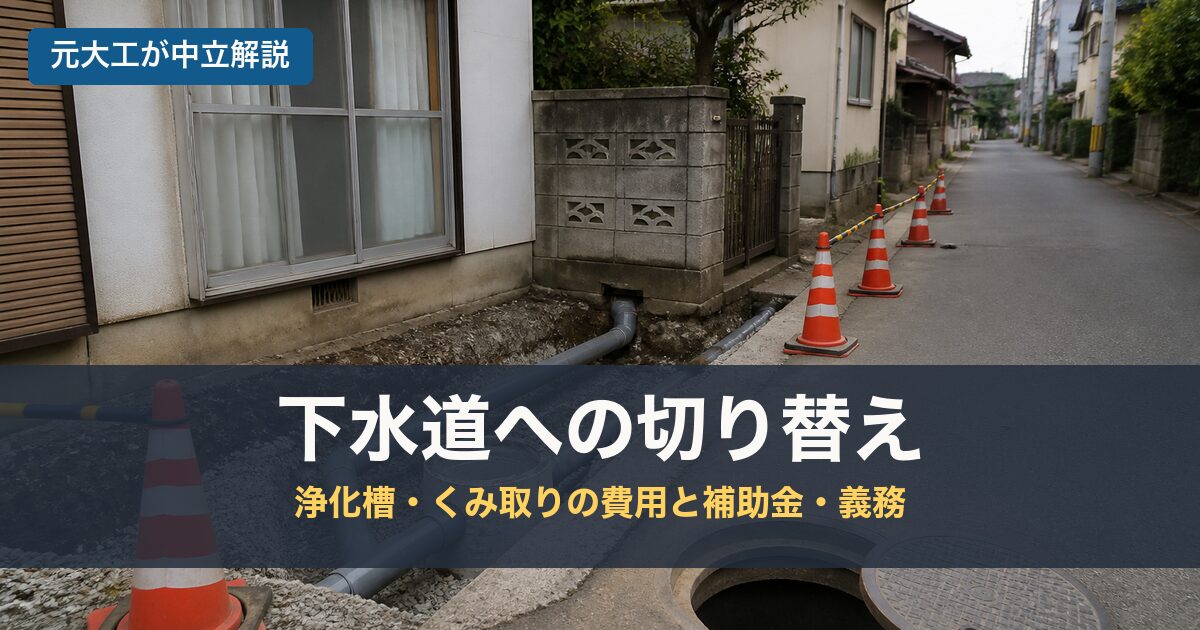 下水道への切り替えのアイキャッチ画像