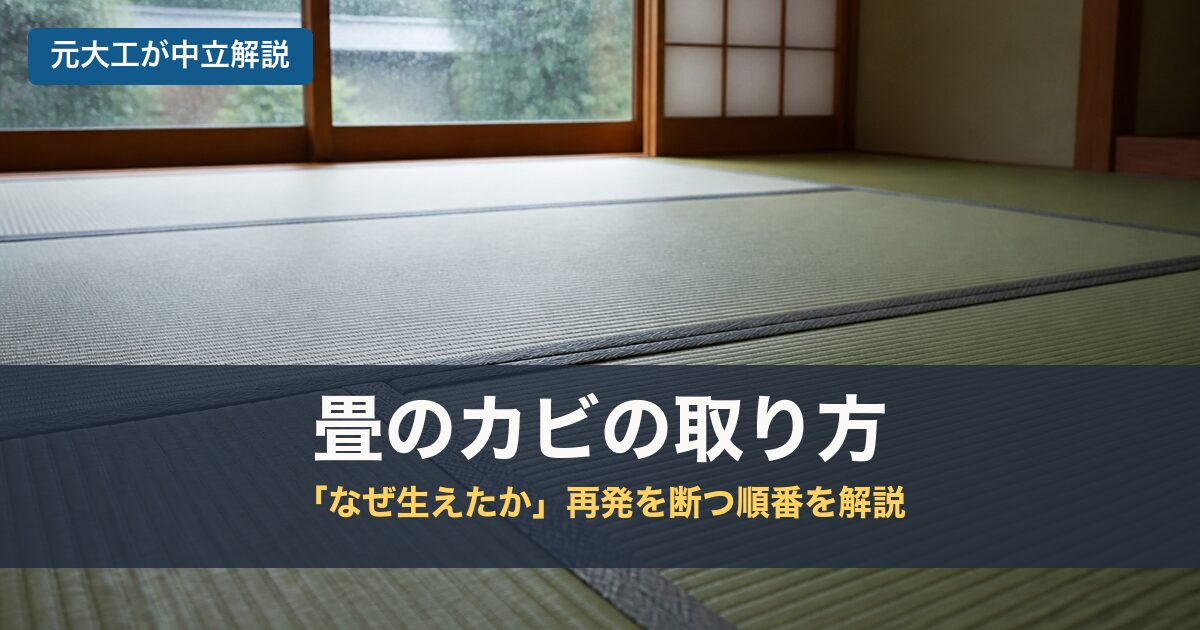 畳のカビの取り方のアイキャッチ画像