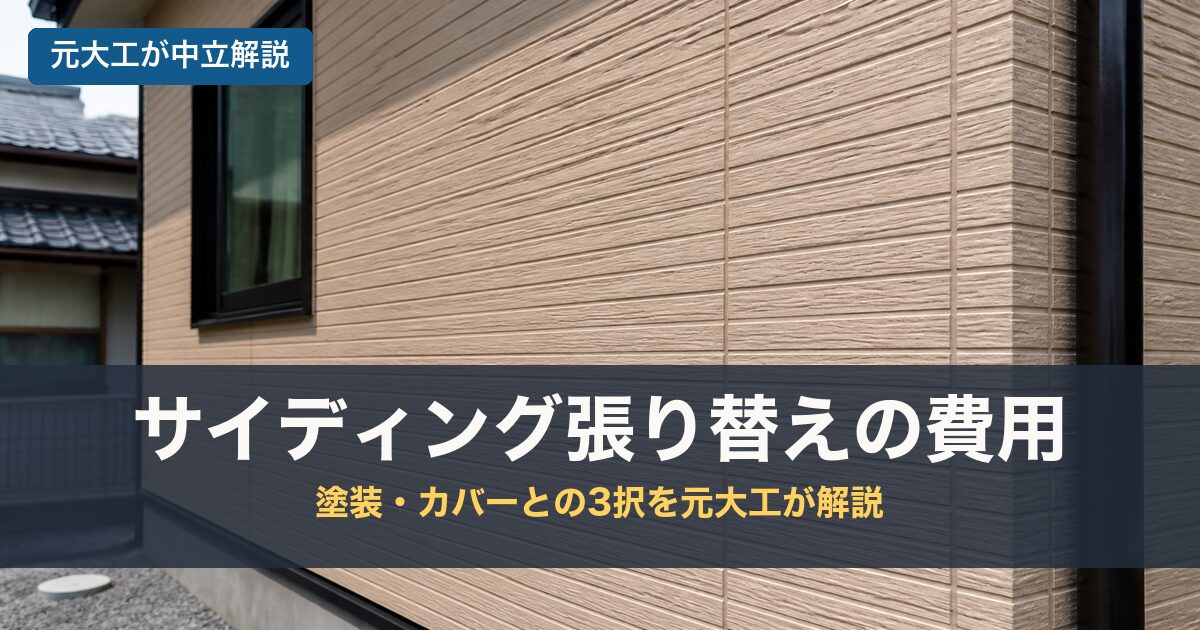 サイディング張り替えの費用のアイキャッチ画像