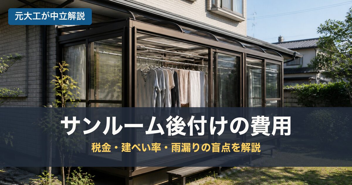 サンルーム後付けの費用のアイキャッチ画像