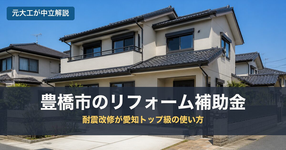 豊橋市のリフォーム補助金のアイキャッチ画像