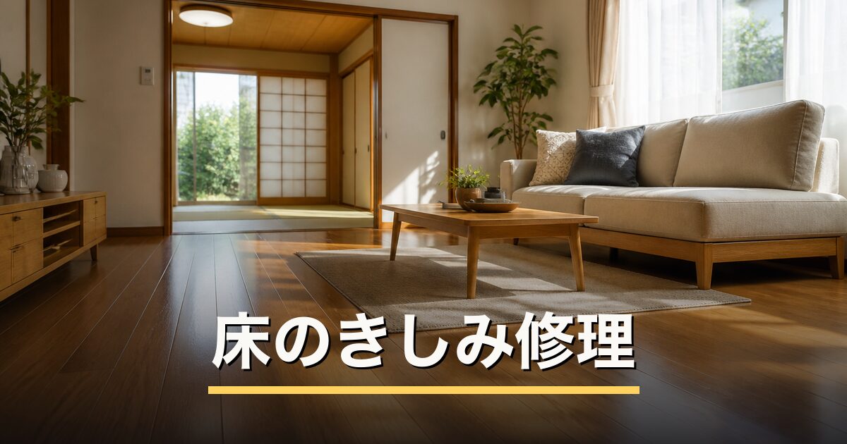 床のきしみ修理のアイキャッチ画像